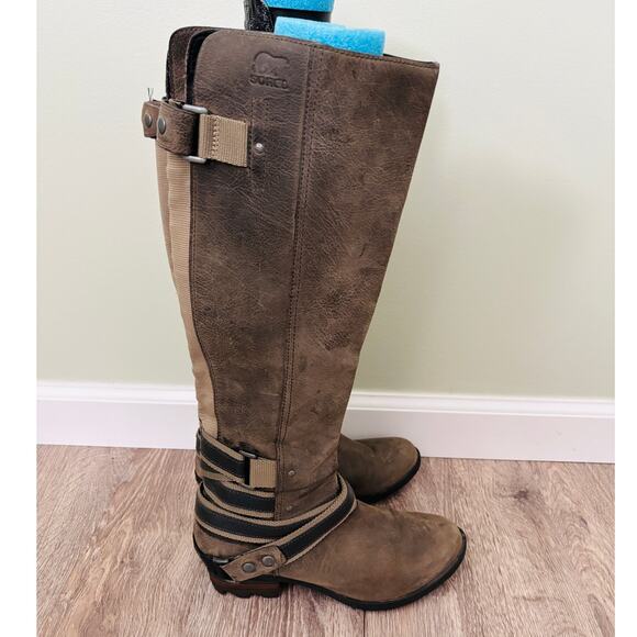 Sorel Lola Leather Tall Boots Size 7, - Picture 3 of 8